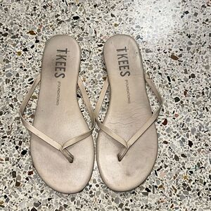 TKEES foundations tan beige nude flip flops thong sandals 7